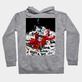 The Falling Astronaut (Red) Hoodie